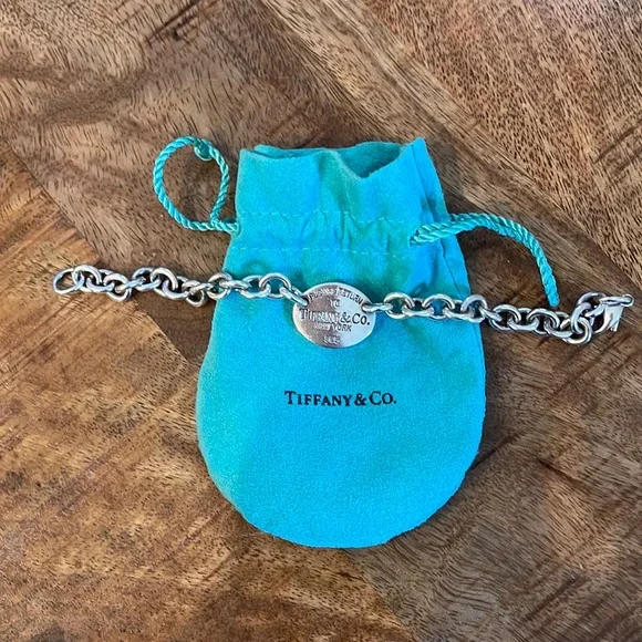 Tiffany dog tag bracelet deals